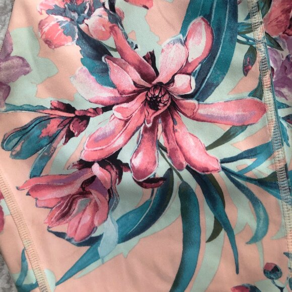 Ideology Peach Tropical Floral Leggings - Picture 9 of 11